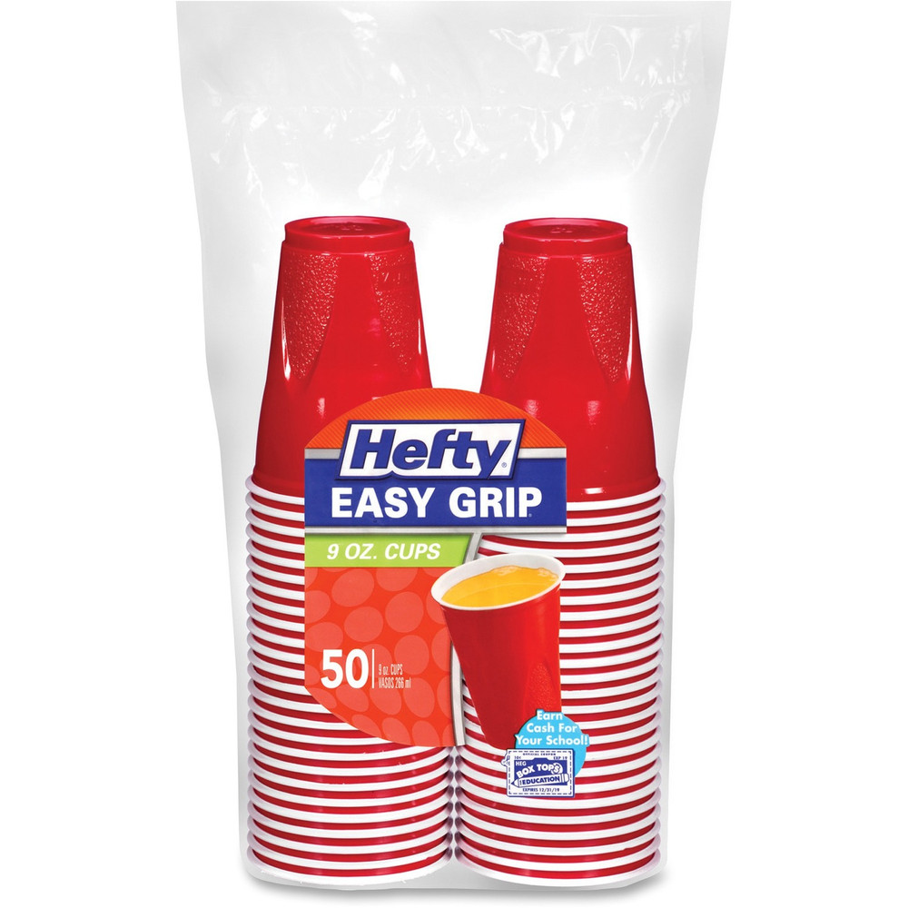 Reynolds Food Packaging Hefty C20950CT Hefty 9 oz Easy Grip Disposable Party Cups