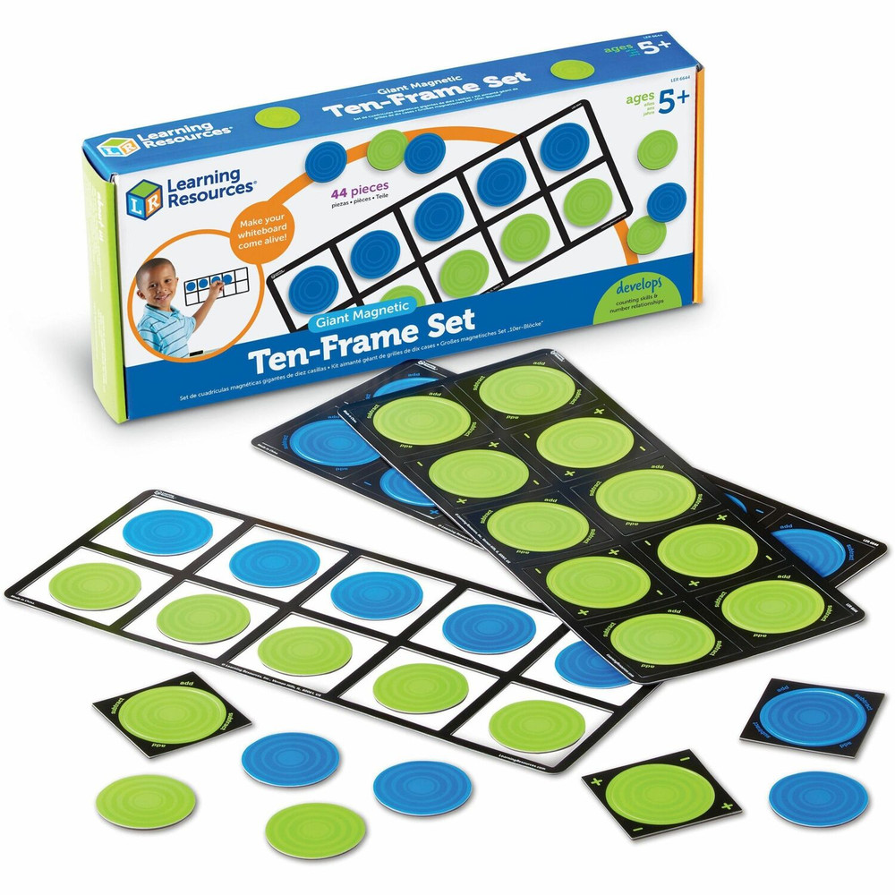 Learning Resources LER6644 Learning Resources Giant Magnetic Ten-frame Set