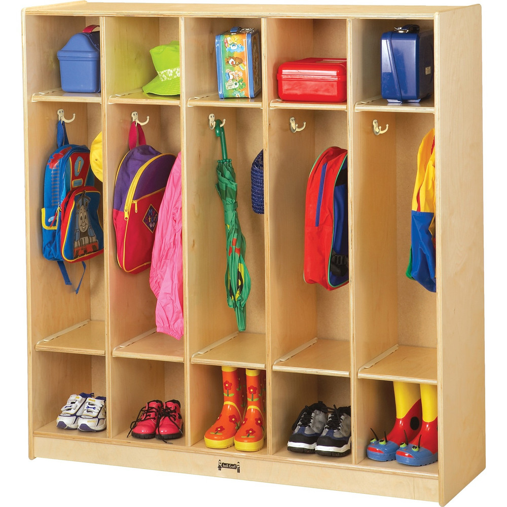 Jonti-Craft, Inc Jonti-Craft 2681JC Jonti-Craft Rainbow Accents 5 Section Coat Locker