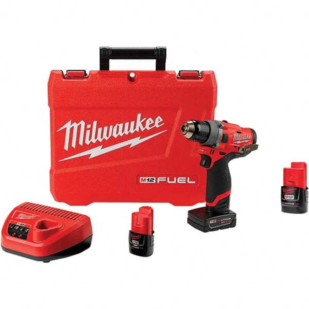 Milwaukee Tool 3873860/4337722 Cordless Drill: 12V, 1/2" Chuck, 0 to 1,700 RPM