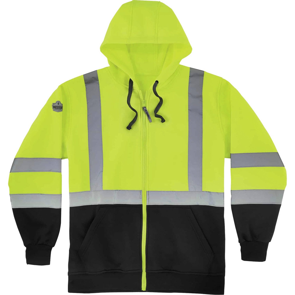 Tenacious Holdings, Inc GloWear 21849 GloWear Zip-Up Hi-Vis Hooded Sweatshirt