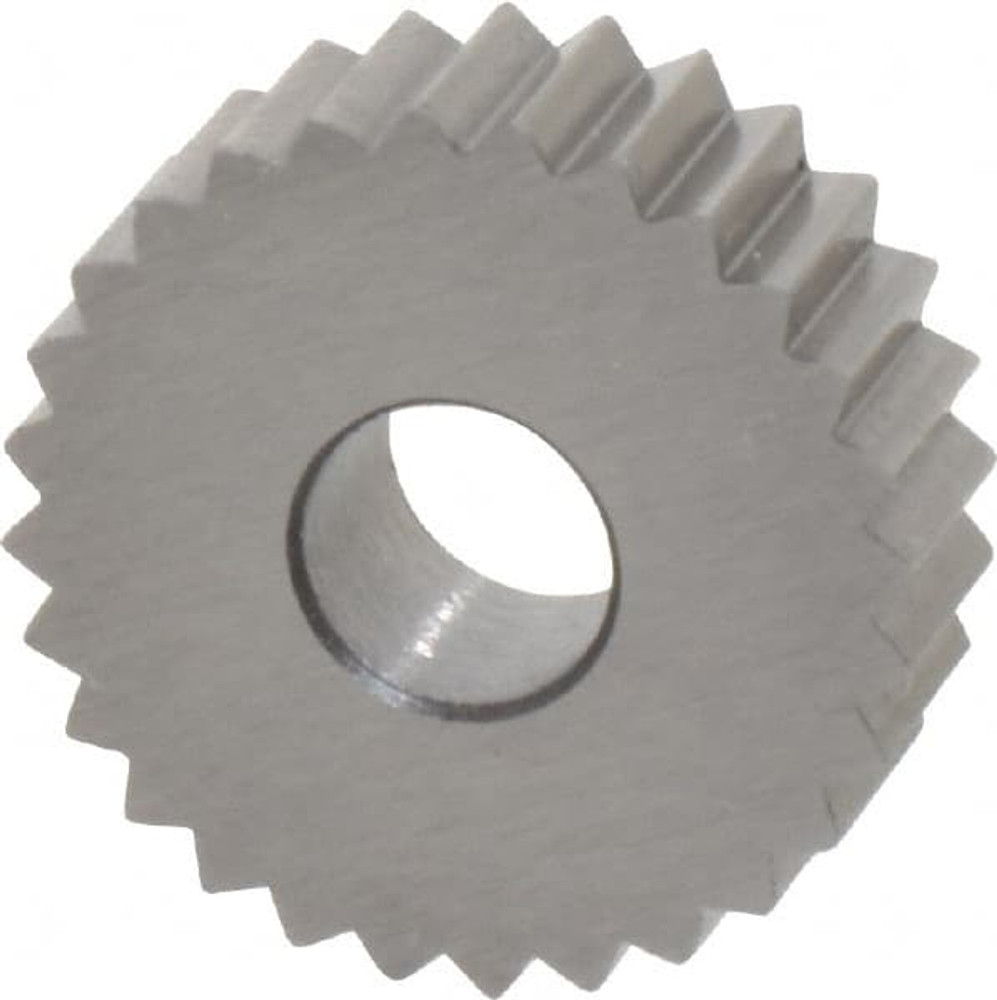 MSC KNS-212 Standard Knurl Wheel: 3/4" Dia, 90 ° Tooth Angle, 12 TPI, Straight, High Speed Steel