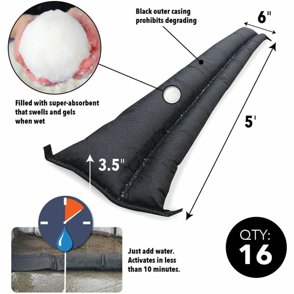 Absorbent Specialty Products Quick Dam QD6516 Quick Dam Flood Barriers