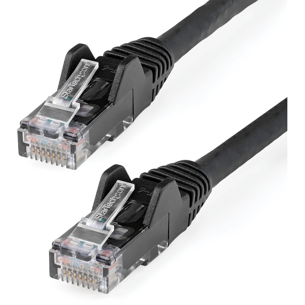 StarTech.com N6LPATCH50BK StarTech.com 50ft (15m) CAT6 Ethernet Cable, LSZH (Low Smoke Zero Halogen) 10 GbE Snagless 100W PoE UTP RJ45 Black Network Patch Cord, ETL