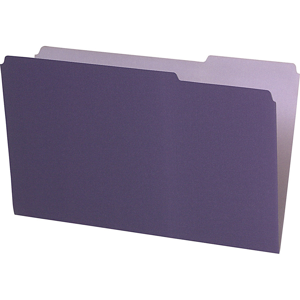 TOPS Products Pendaflex 435013VIO Pendaflex 1/3 Tab Cut Legal Recycled Top Tab File Folder