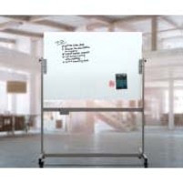 U Brands 2368U00-01 U Brands Magnetic Glass Dry Erase Board Rolling Easel