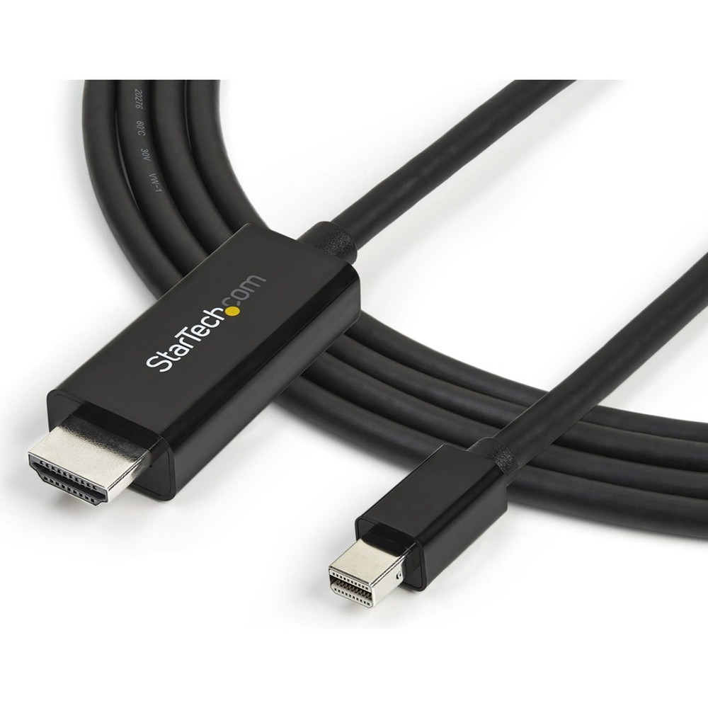 StarTech.com MDP2HDMM3MB StarTech.com 10ft (3m) Mini DisplayPort to HDMI Cable, 4K 30Hz Video, Mini DP to HDMI Adapter/Converter Cable, mDP to HDMI Monitor/Display