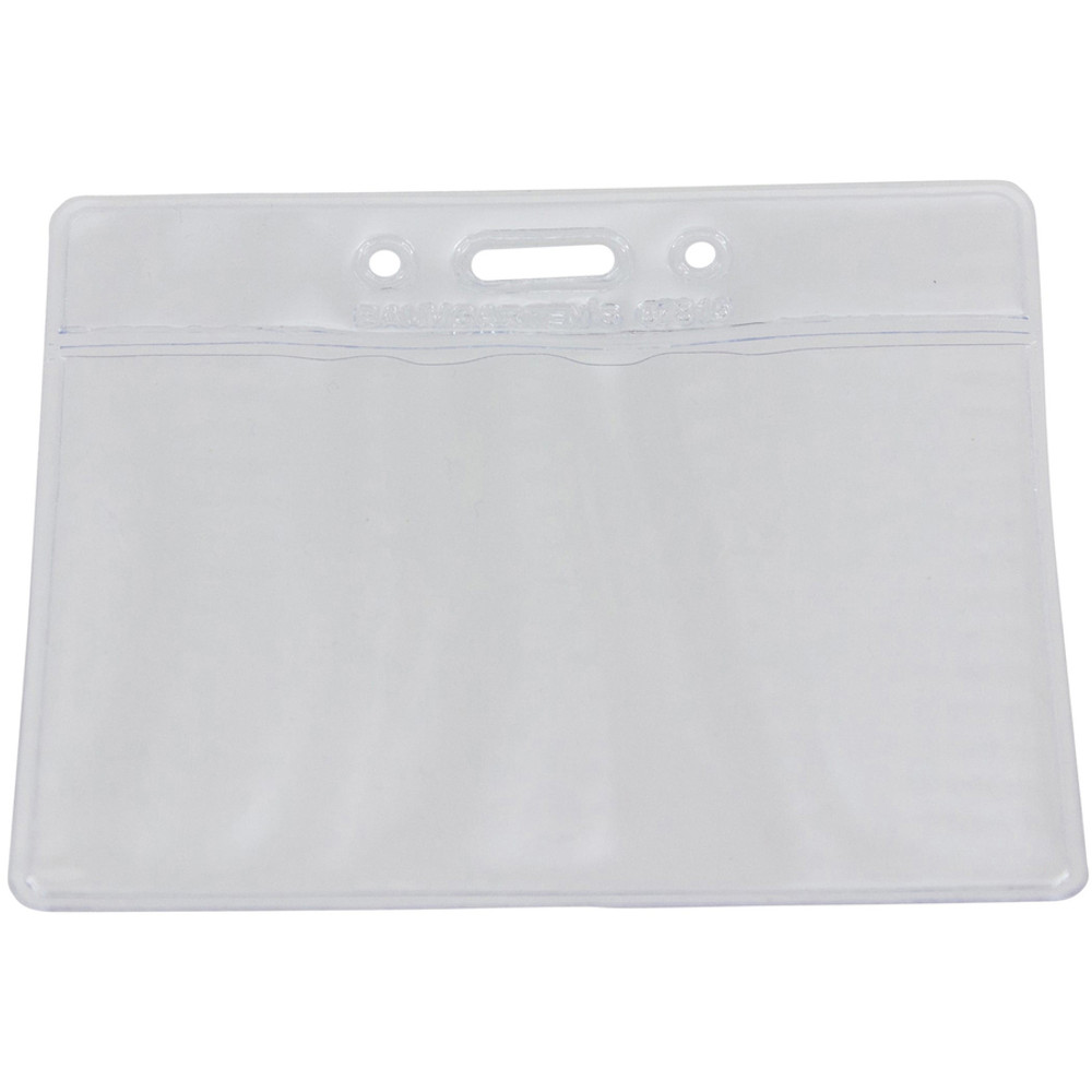 Baumgartens SICURIX 67815 SICURIX Vinyl Punched ID Badge Holders - Horizontal