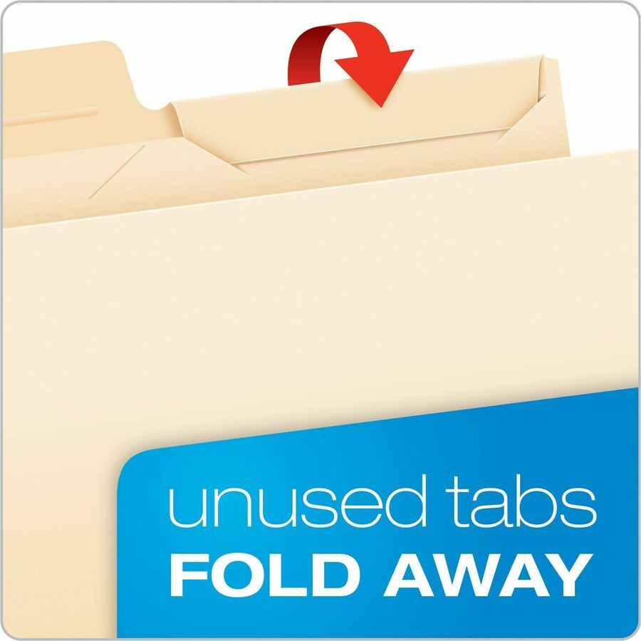 TOPS Products Pendaflex 42336 Pendaflex Ready-Tab 1/3 Tab Cut Letter Recycled Top Tab File Folder