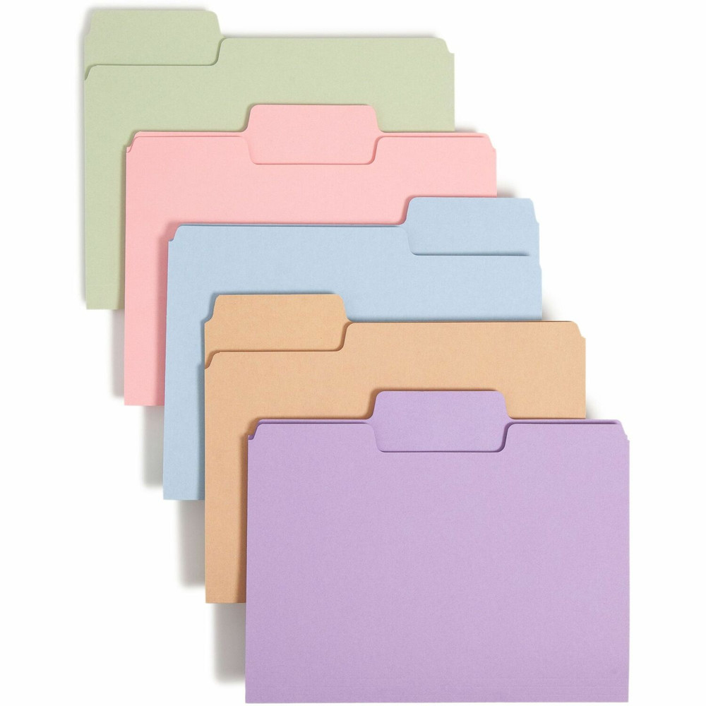 Smead Manufacturing Company Smead 11961 Smead SuperTab 1/3 Tab Cut Letter Recycled Top Tab File Folder