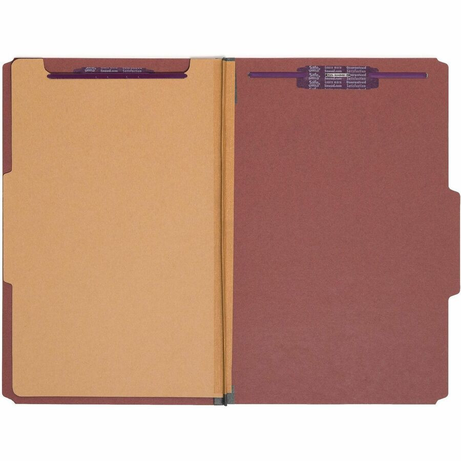 Smead Manufacturing Company Smead 18775 Smead SafeSHIELD 2/5 Tab Cut Legal Recycled Classification Folder