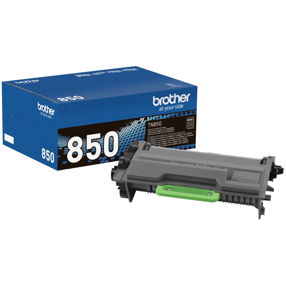 BROTHER INTL CORP TN850 Brother TN-850 Black High Yield Toner Cartridge, TN-850BK
