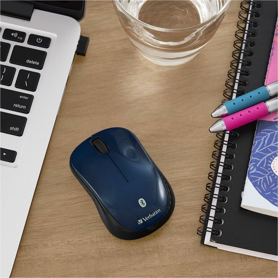 Verbatim America, LLC Verbatim 70239 Bluetooth&reg; Wireless Tablet Multi-Trac Blue LED Mouse - Dark Teal