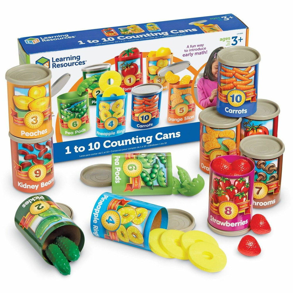 Learning Resources LER6800 Learning Resources 1-10 Counting Cans Set