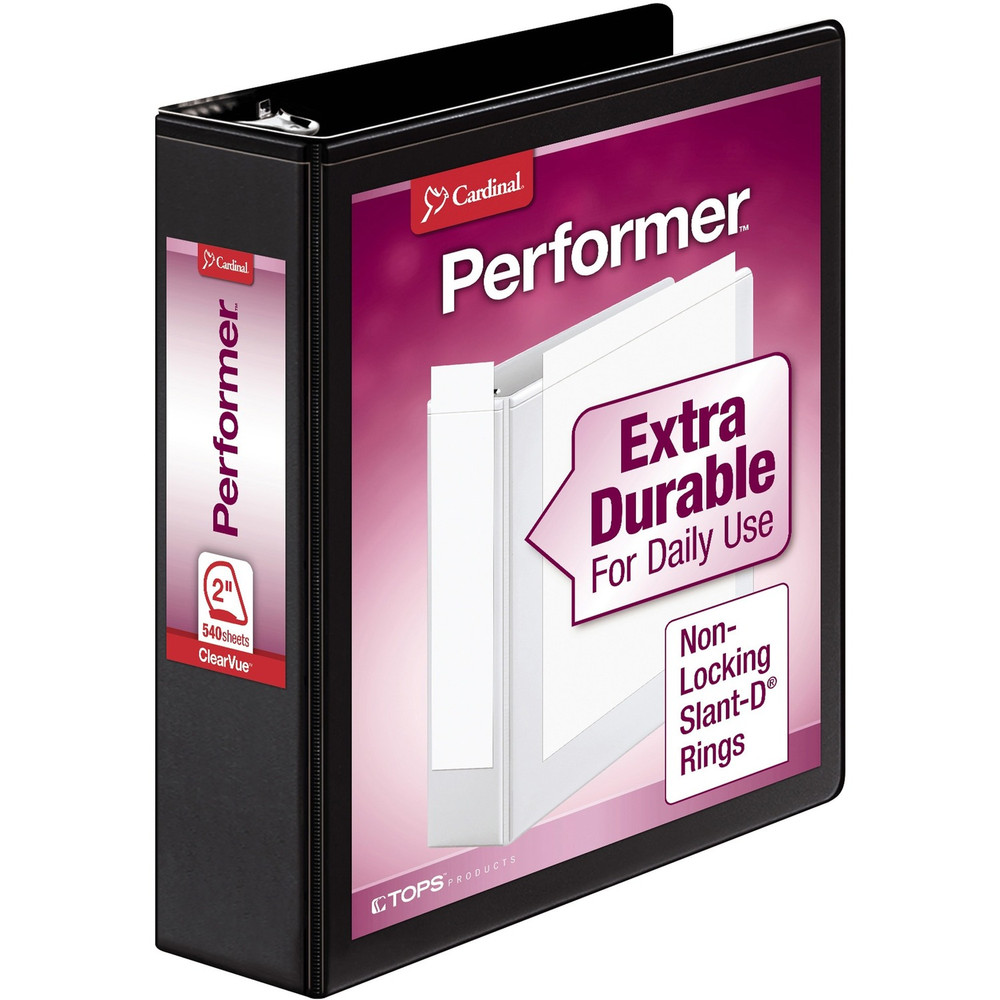 TOPS Products Cardinal 17501CB Cardinal Performer ClearVue Slant-D Ring Binder
