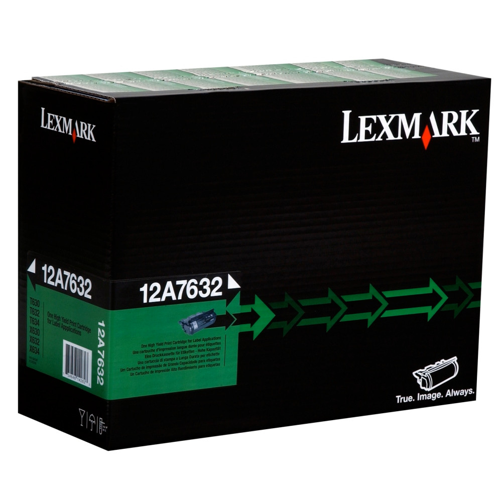 LEXMARK INTERNATIONAL, INC. Lexmark 12A7632  Toner Cartridge - Laser - High Yield - 21000 Pages - Black