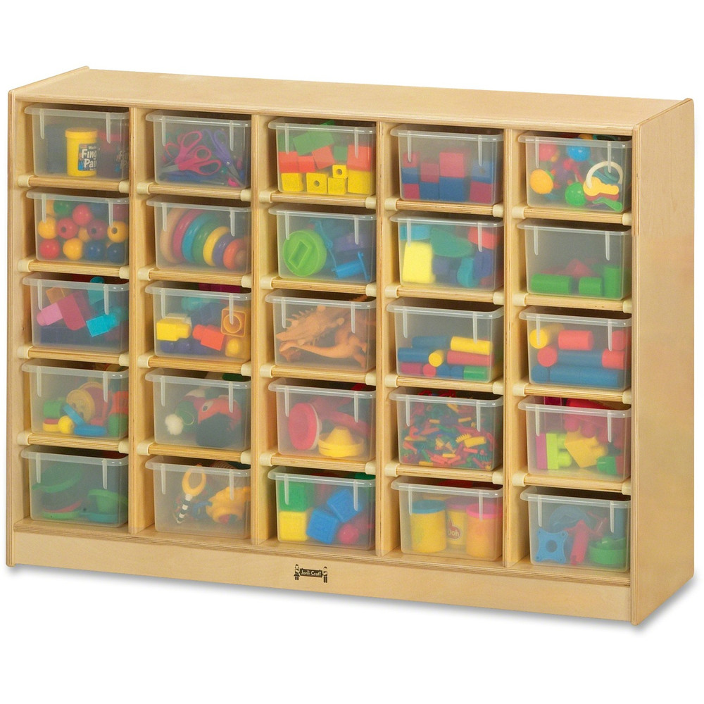 Jonti-Craft, Inc Jonti-Craft 04260JC Jonti-Craft Rainbow Accents 25 Cubbie-trays Mobile Storage Unit