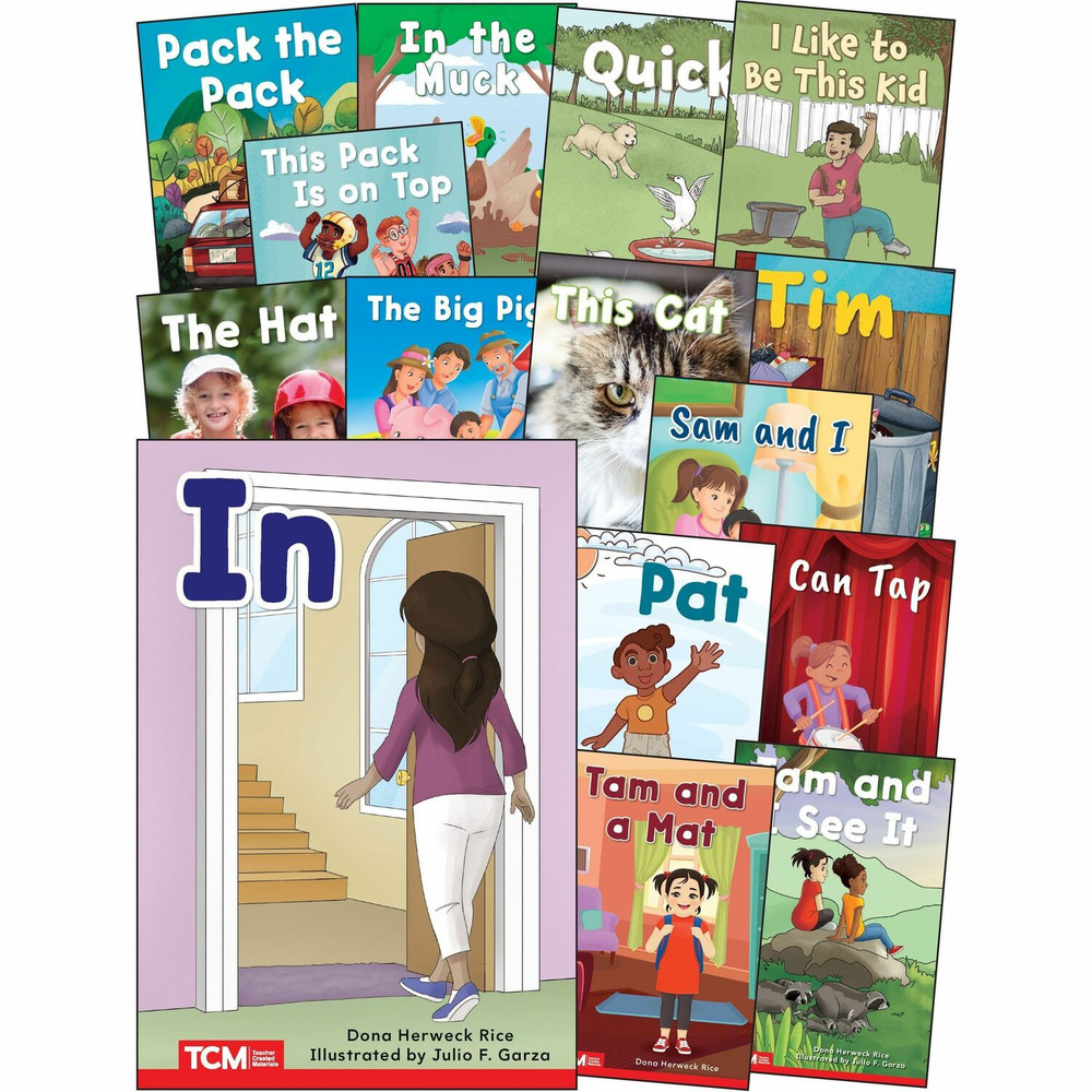 Shell Education 145496 Shell Education Decodable Books Grade PK-K Set 1: 15-Book Set Printed Book