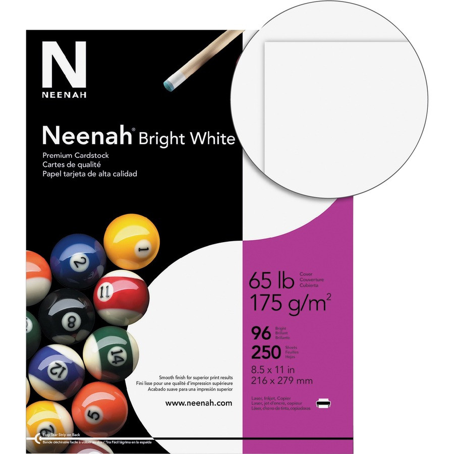 Neenah Paper, Inc Neenah 91904 Neenah Bright White Cardstock