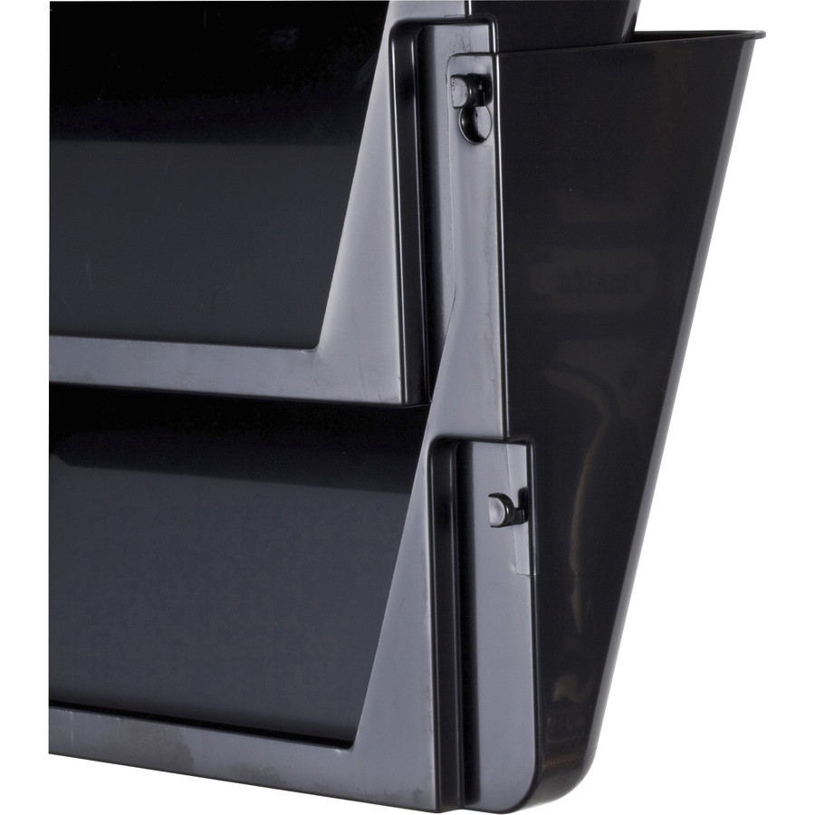 Officemate, LLC Officemate 21405 Officemate Mountable Wall File, Black, 2PK