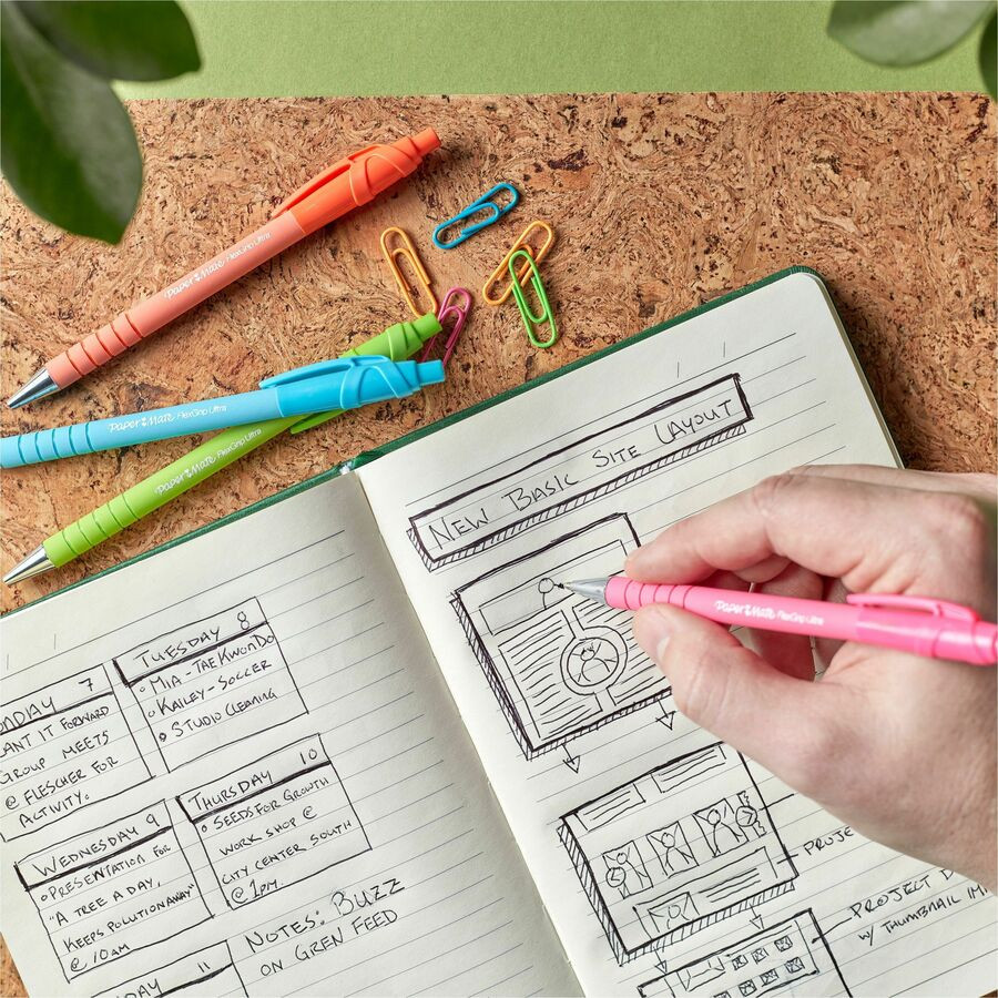 Newell Brands Paper Mate 2204001 Paper Mate Flexgrip Ultra Recycled Pens