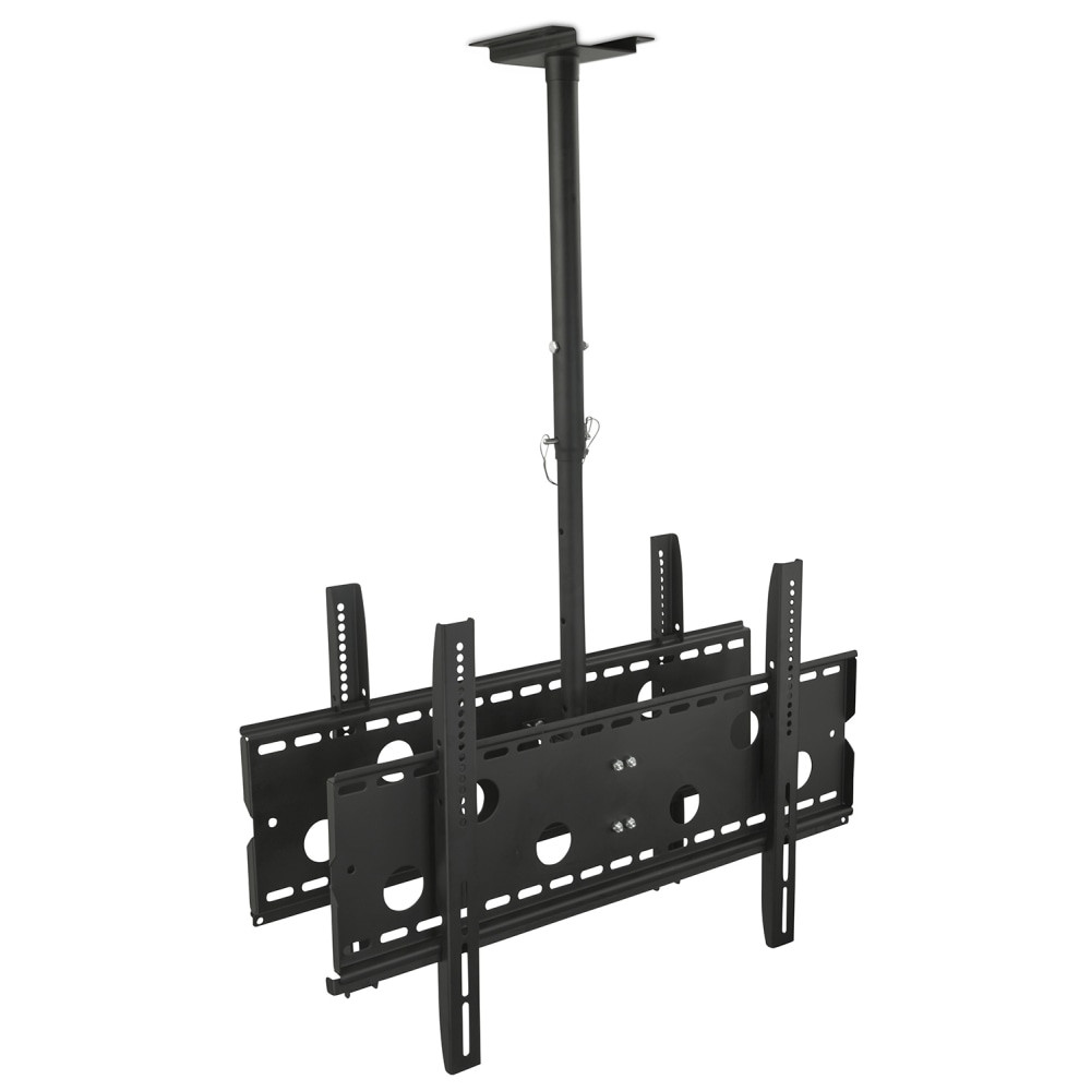 TRANSFORM PARTNERS LLC Mount-It! MI-502B  MI-502B Dual Front & Back TV Ceiling Mount For Screens 37 - 75in, 42inH x 32inW x 2-1/2inD, Black