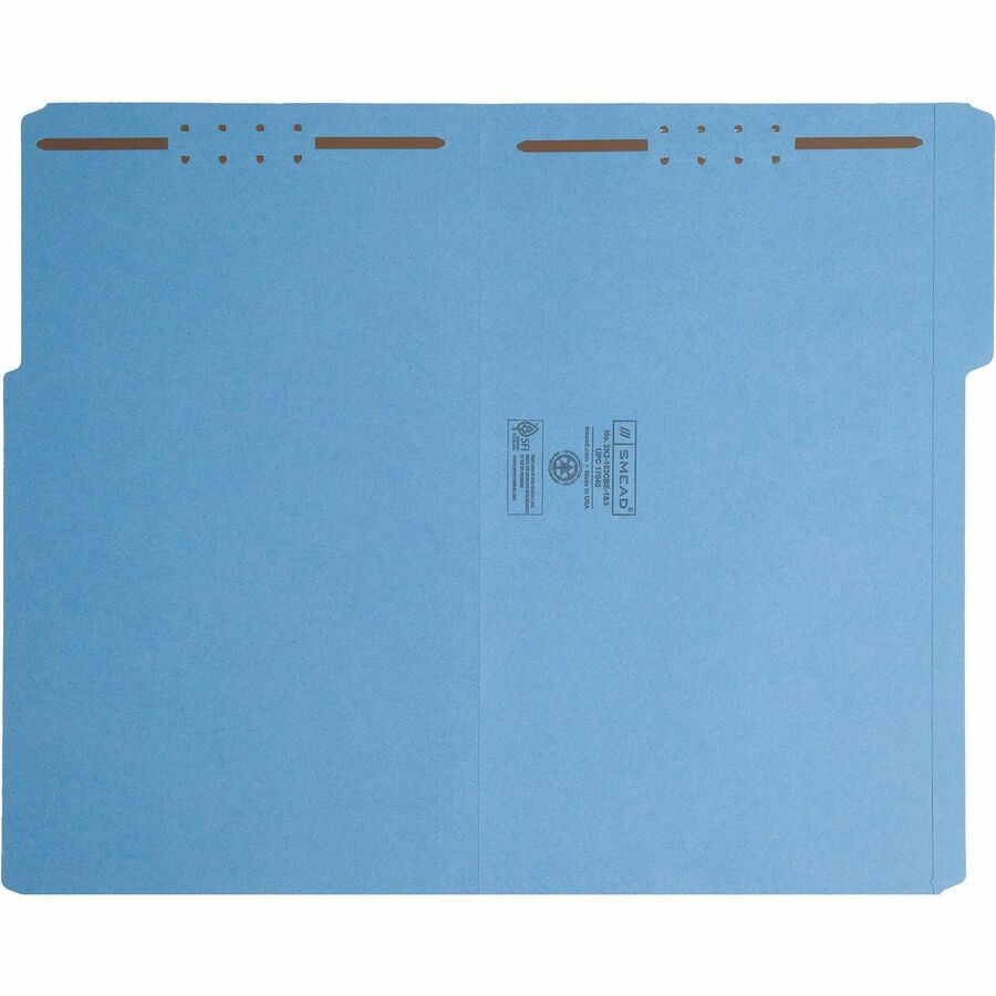 Smead Manufacturing Company Smead 17040 Smead Colored 1/3 Tab Cut Legal Recycled Fastener Folder