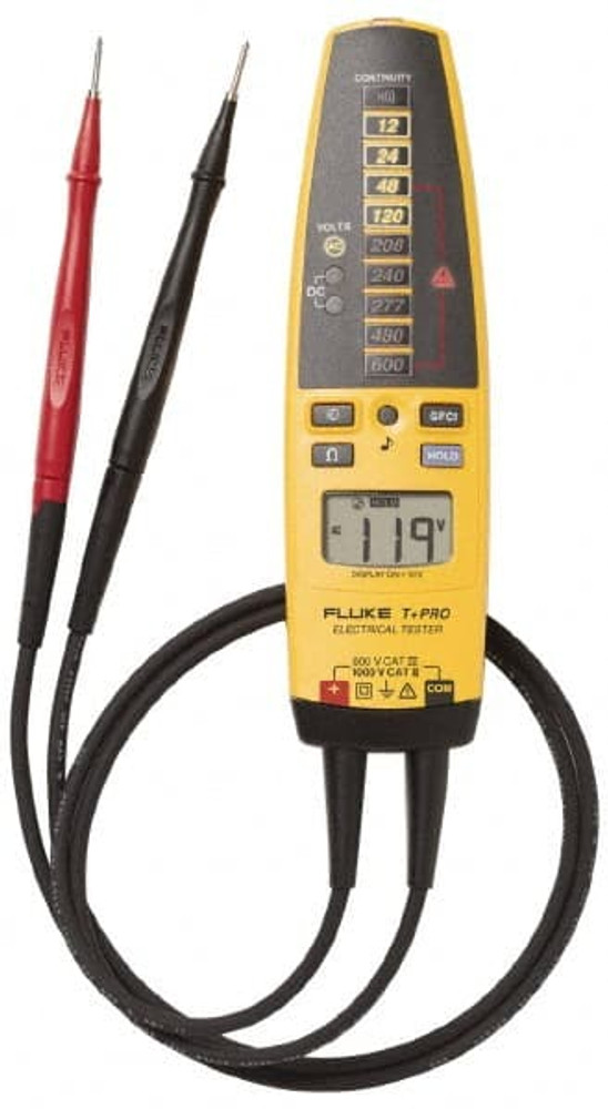 Fluke T+PRO 10.2 VAC/VDC to 600 VAC/VDC, Voltage Tester