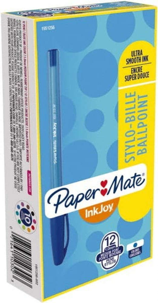 Paper Mate 1951256 Ball Point Pen: 1 mm Tip, Blue Ink