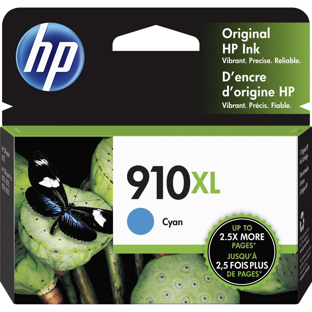 HP Inc. HP 3YL62AN HP 910XL (3YL62AN) Original High Yield Inkjet Ink Cartridge - Cyan - 1 Each