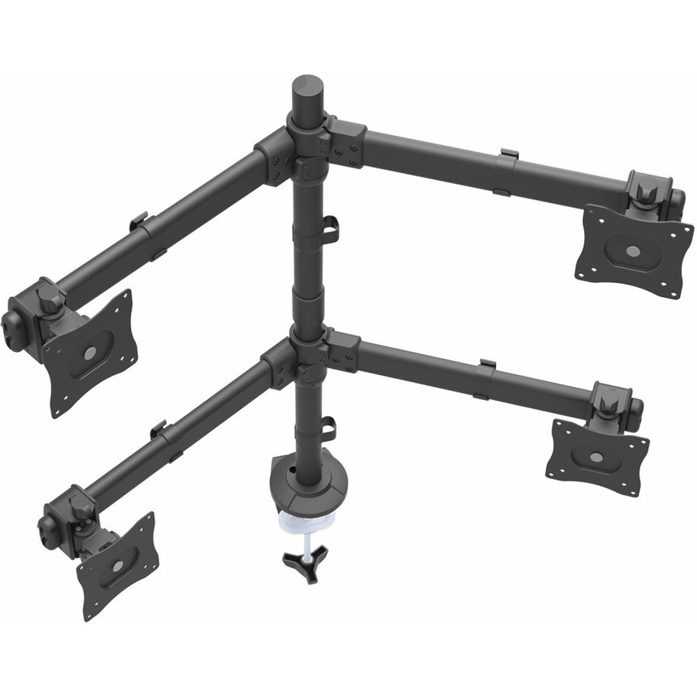 StarTech.com ARMQUAD StarTech.com Desk Mount Quad Monitor Arm, 4 VESA Displays up to 27" (17.6lb/8kg), Ergonomic Height Adjustable Articulating Pole Mount