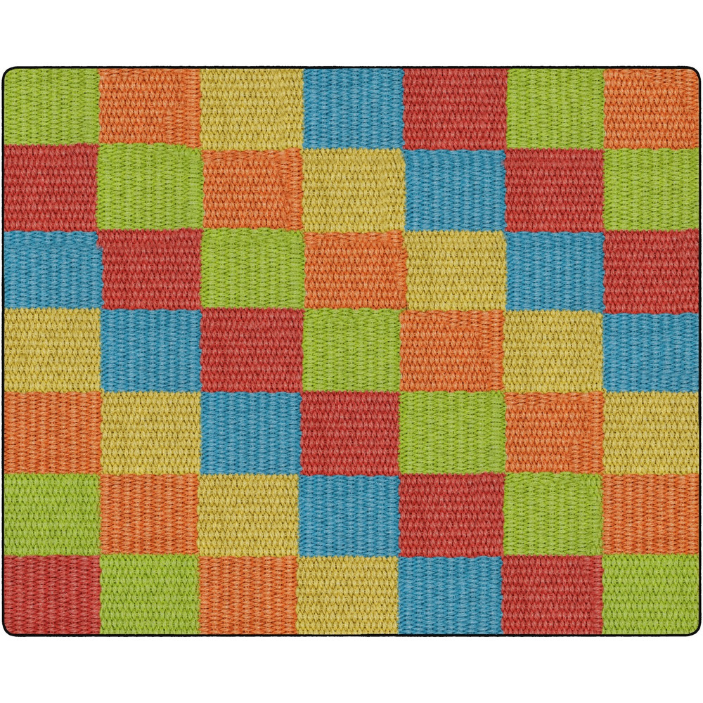 Flagship Carpets, LLC Flagship Carpets FA1009-58FS Flagship Carpets Basketweave Blocks Class Rug