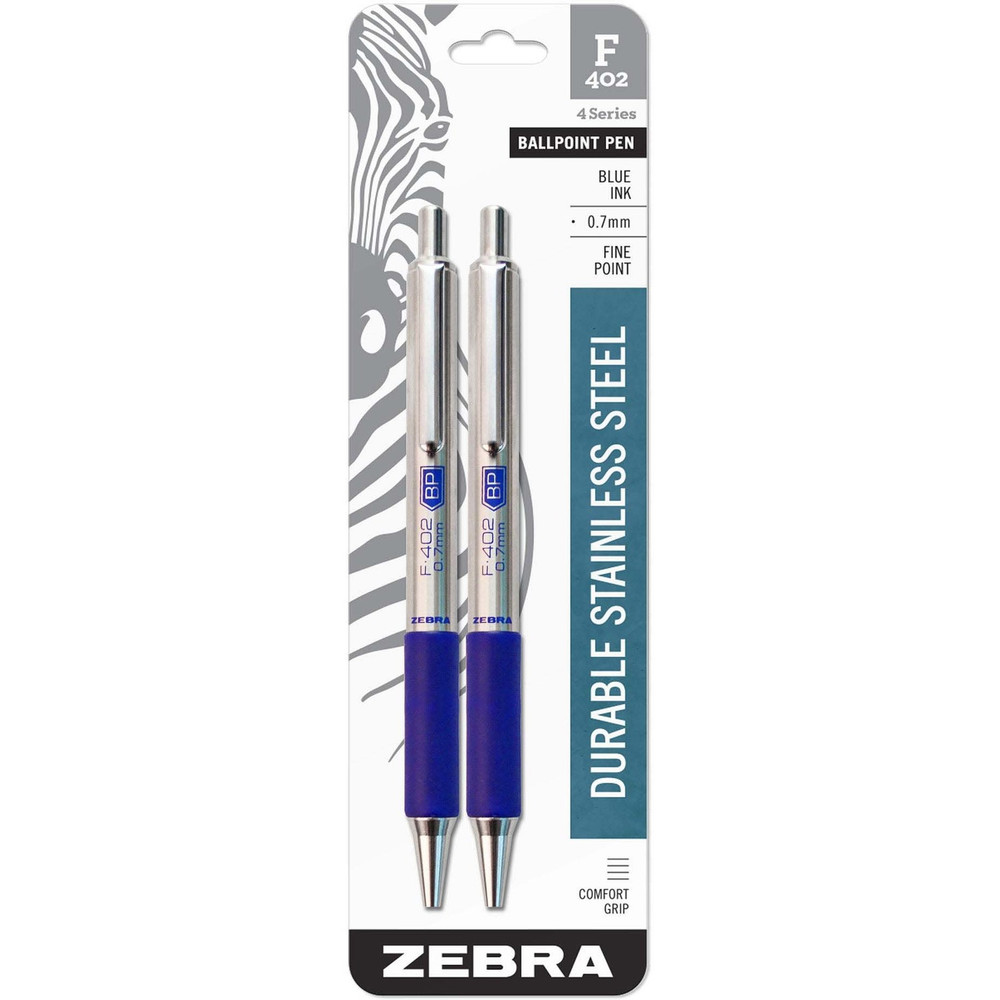 Zebra Pen Corporation Zebra 29222 Zebra STEEL 4 Series F-402 Retractable Ballpoint Pen