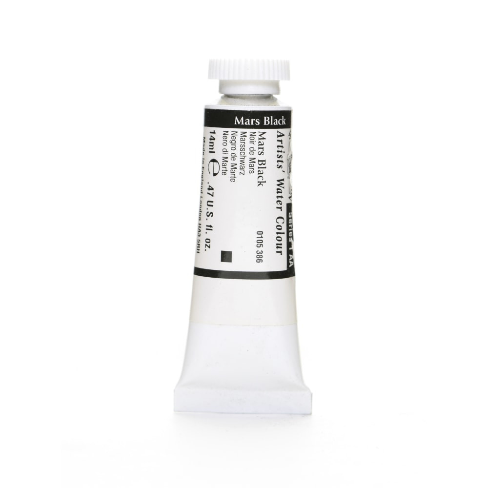 WINSOR & NEWTON Winsor &amp; Newton 0105386 Winsor & Newton Professional Watercolors, 14 mL, Mars Black, 386