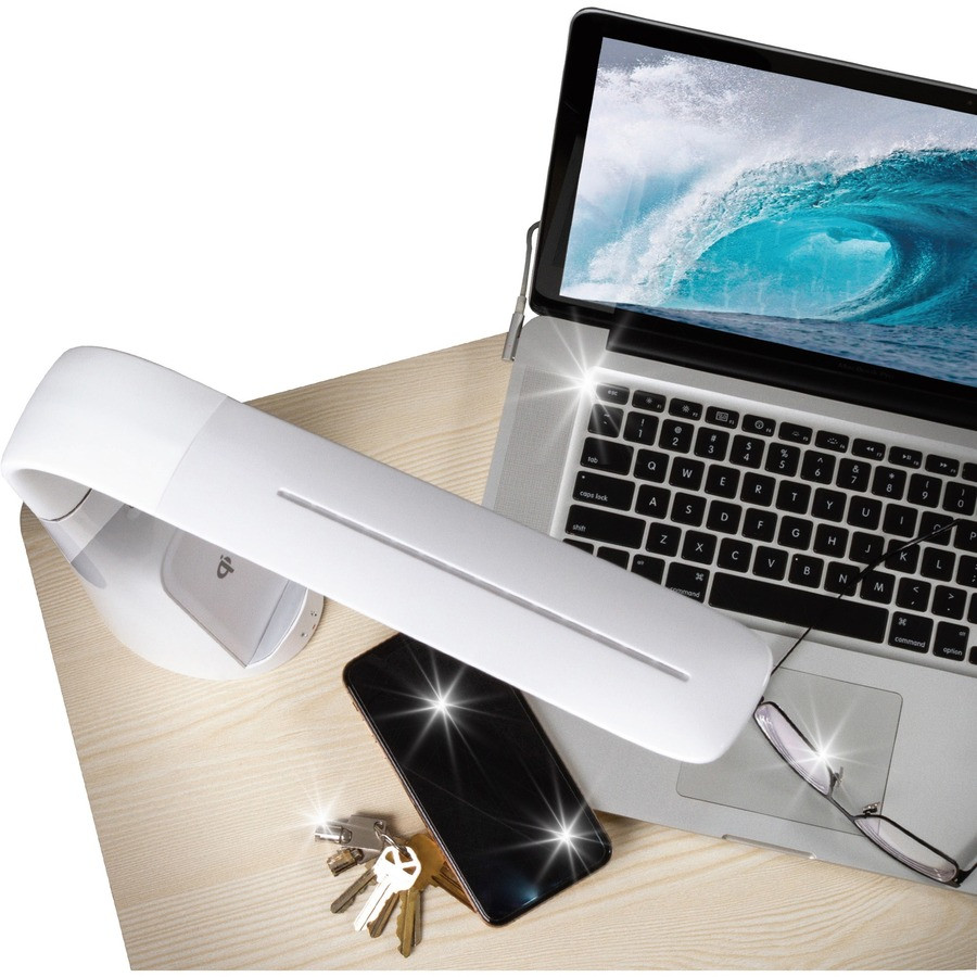 OttLite Technology OttLite SCNQC00S OttLite Purify LED Desk Lamp with Wireless Charging and Sanitizing