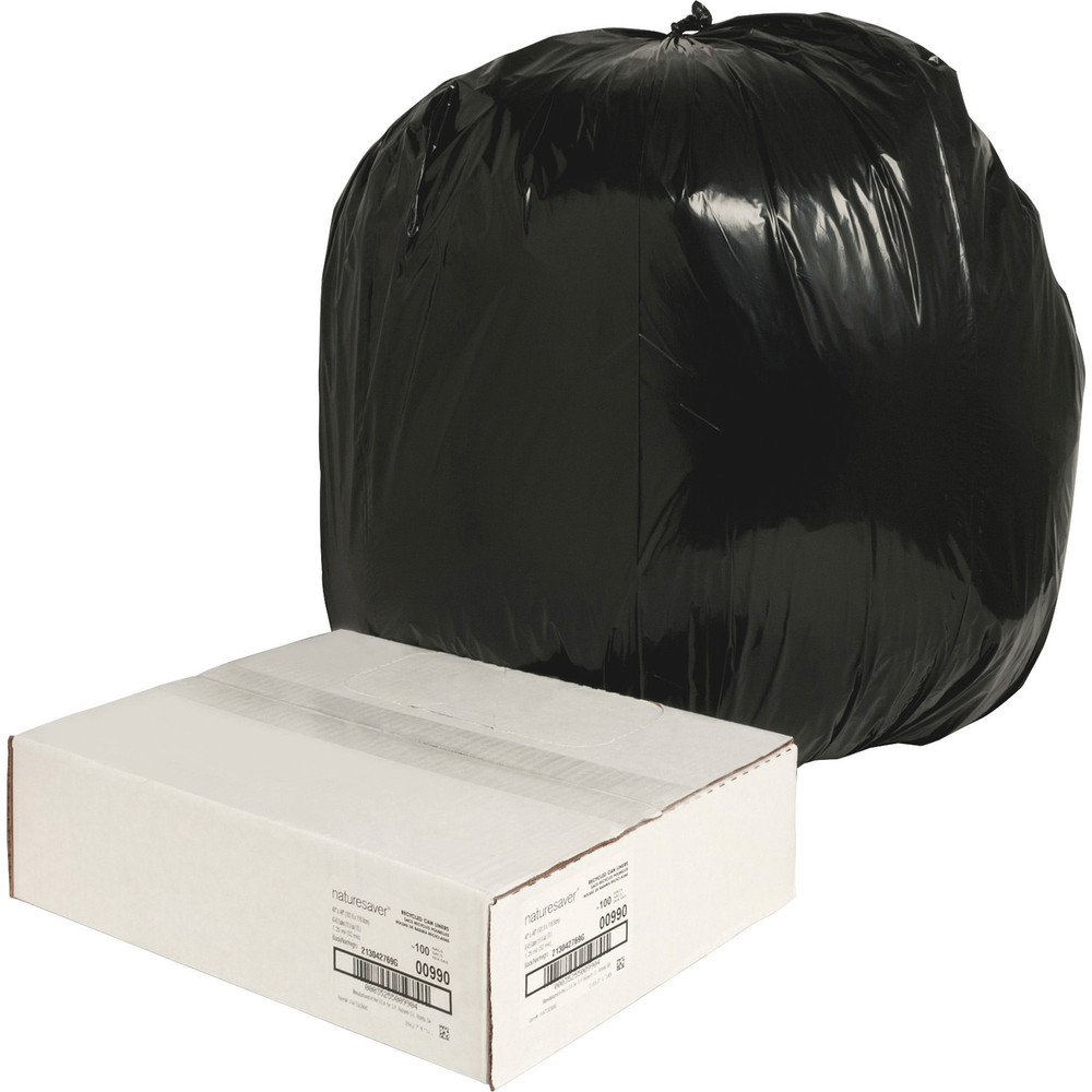Nature Saver 00990 Nature Saver Black Low-density Recycled Can Liners