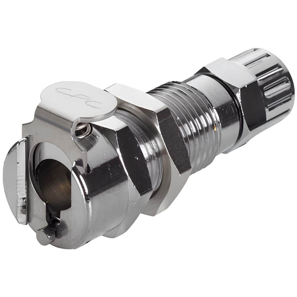 CPC Colder Products MC1204NA Push-to-Connect Tube Fitting: Coupling Body, Straight, 1/4" OD