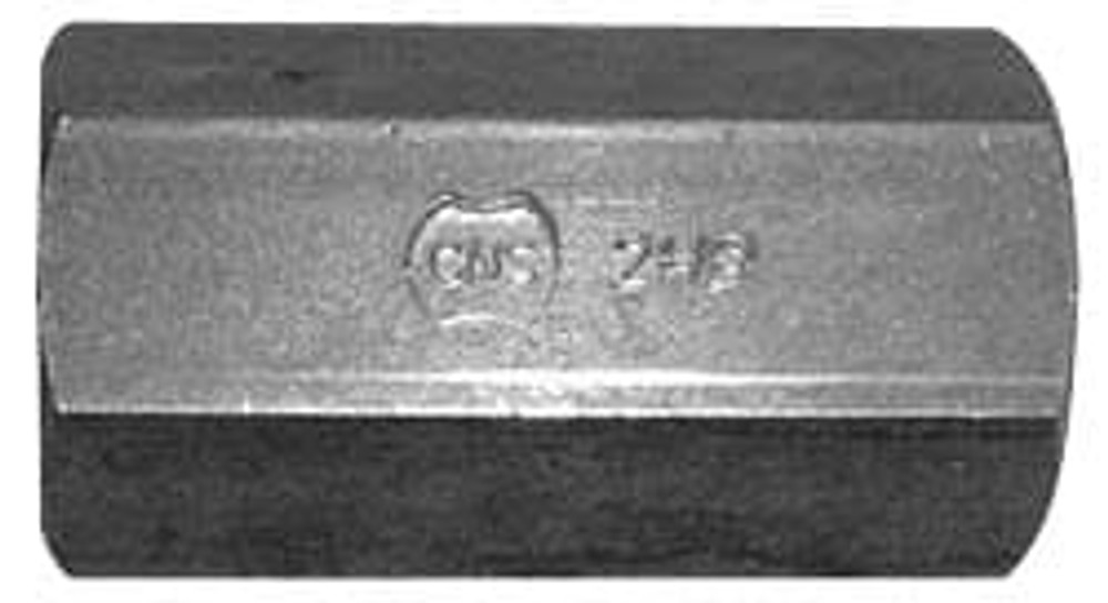 MSC 202777 7/8-9 UNC, 2-1/2" OAL Steel Standard Coupling Nut