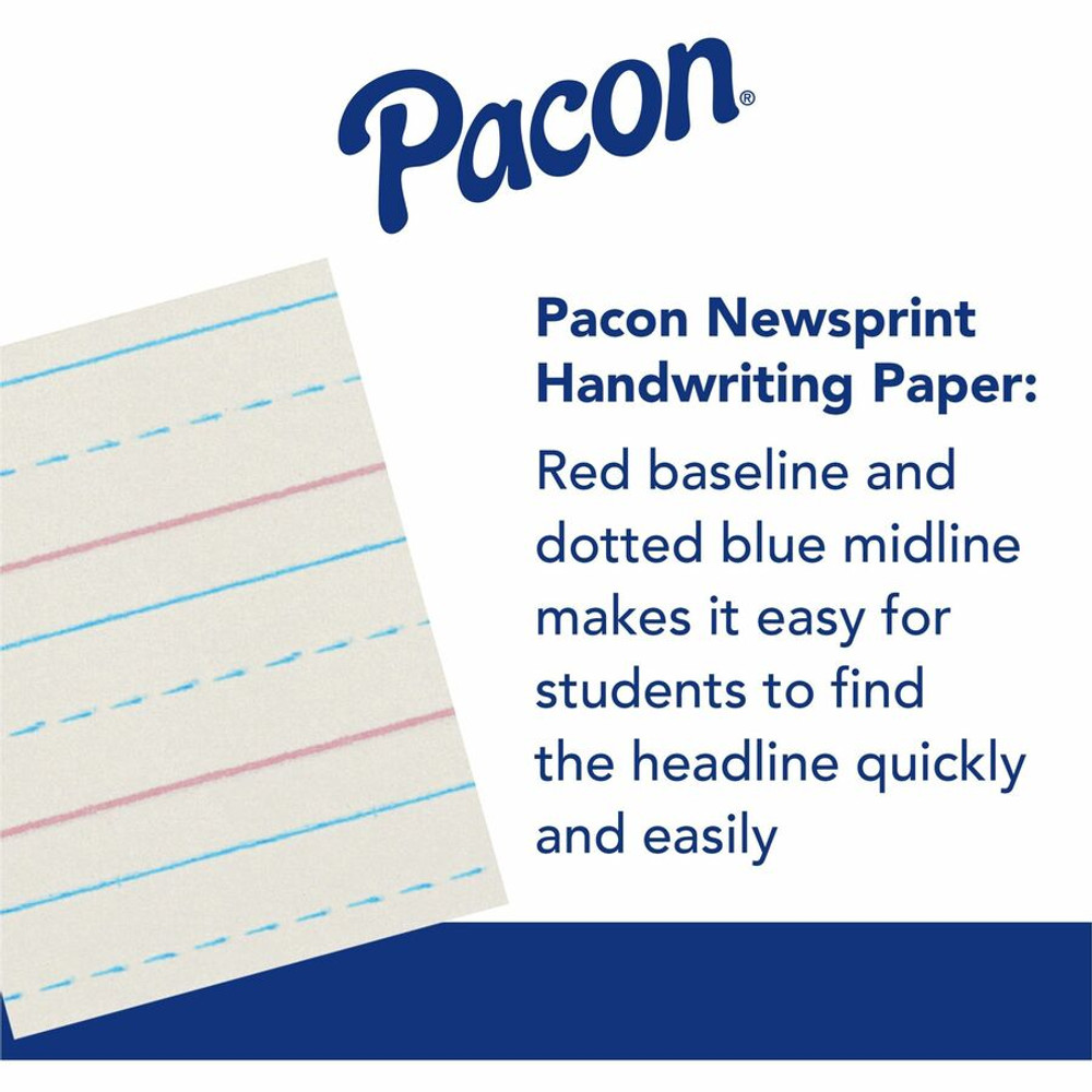 Dixon Ticonderoga Company Dixon ZP2611 Zaner-Bloser Dotted Midline Newsprint Paper