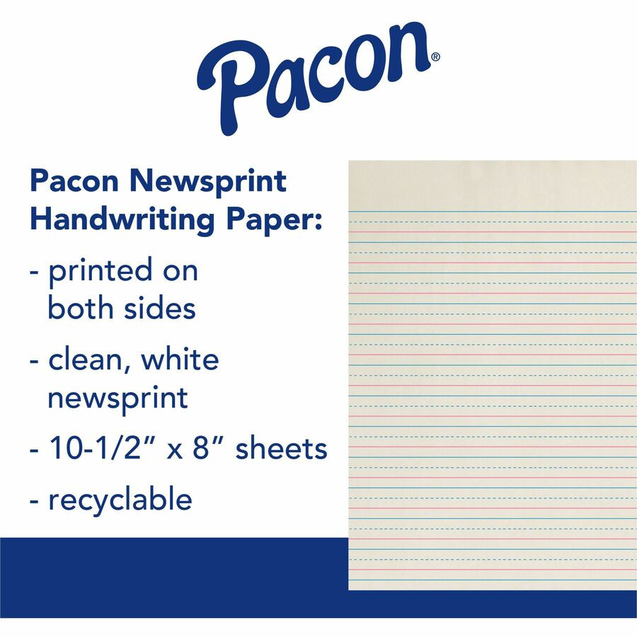Dixon Ticonderoga Company Dixon ZP2611 Zaner-Bloser Dotted Midline Newsprint Paper