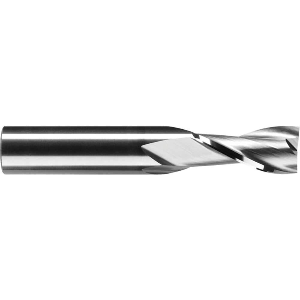 RobbJack C1-201-24 Square End Mill: 3/4'' Dia, 1-1/2'' LOC, 3/4'' Shank Dia, 4'' OAL, 2 Flutes, Solid Carbide