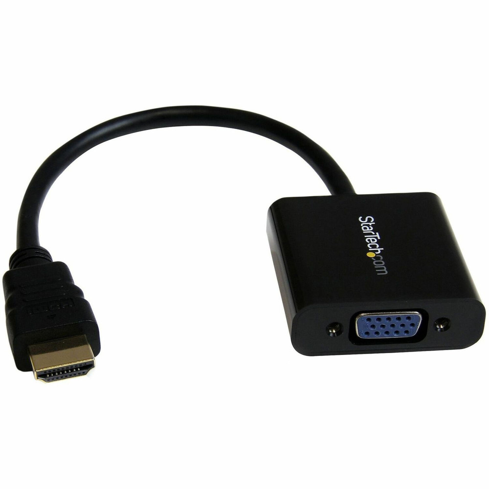 StarTech.com HD2VGAE2 StarTech.com HDMI to VGA Adapter - 1080p - 1920 x 1080 - Black - HDMI Converter - VGA to HDMI Monitor Adapter
