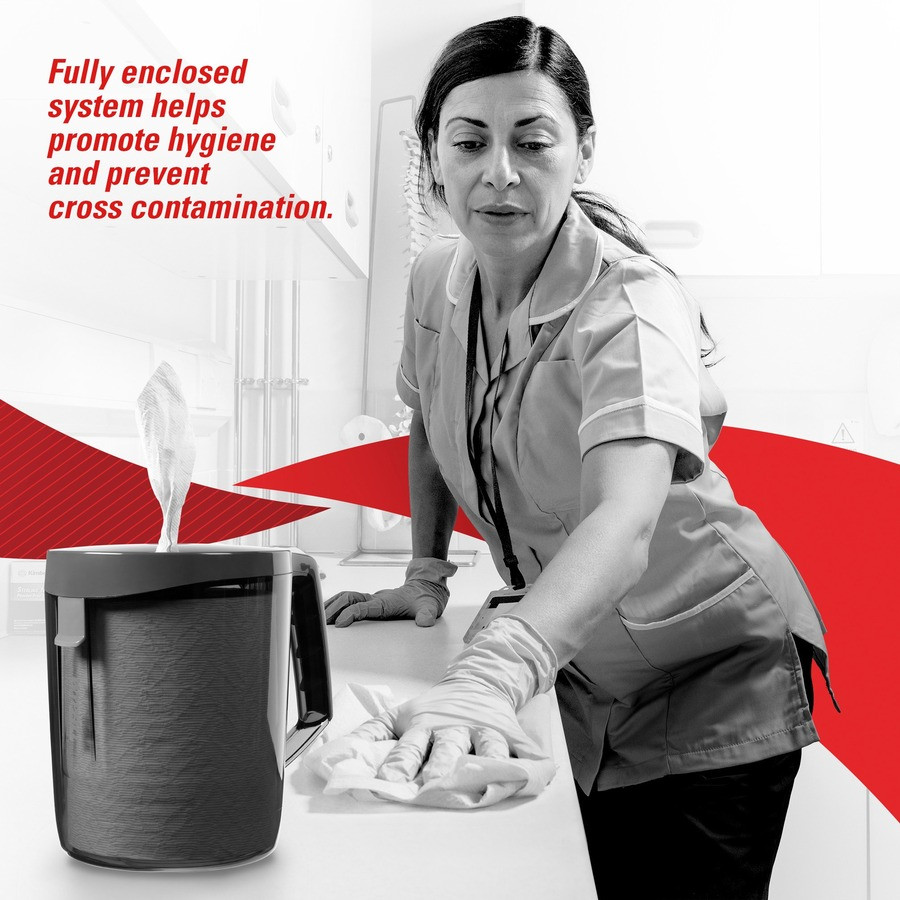 Kimberly-Clark Corporation Wypall 53734 Wypall General Clean L10 Center-Pull Light Cleaning Towels