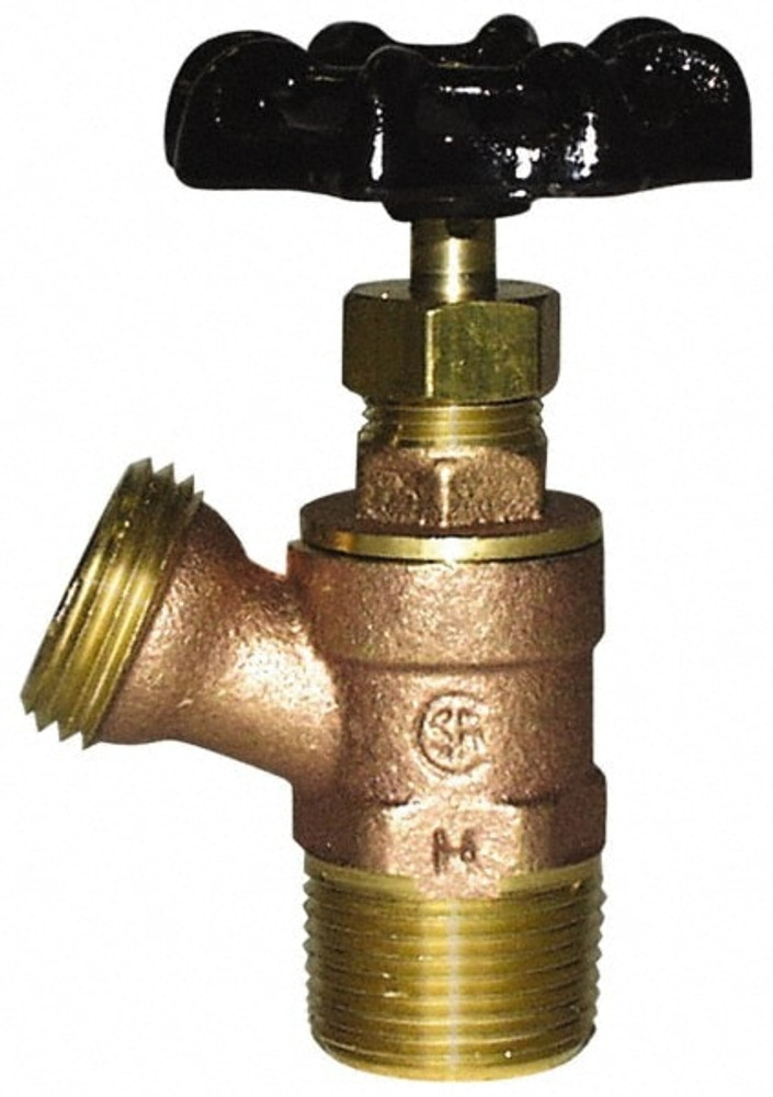 Legend Valve 107-143NL 1/2" Pipe, Cast Brass, MNPT x MGHT End Connection, Boiler Drain Valve