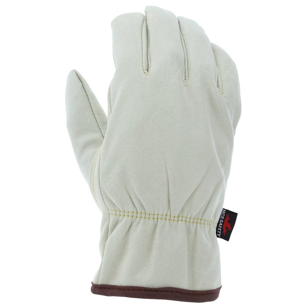 MCR Safety 3750M Gloves: Size M, Fleece-Lined, Synthetic Leather