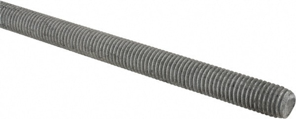 MSC 45540 Threaded Rod: 5/8-11, 2' Long, Low Carbon Steel