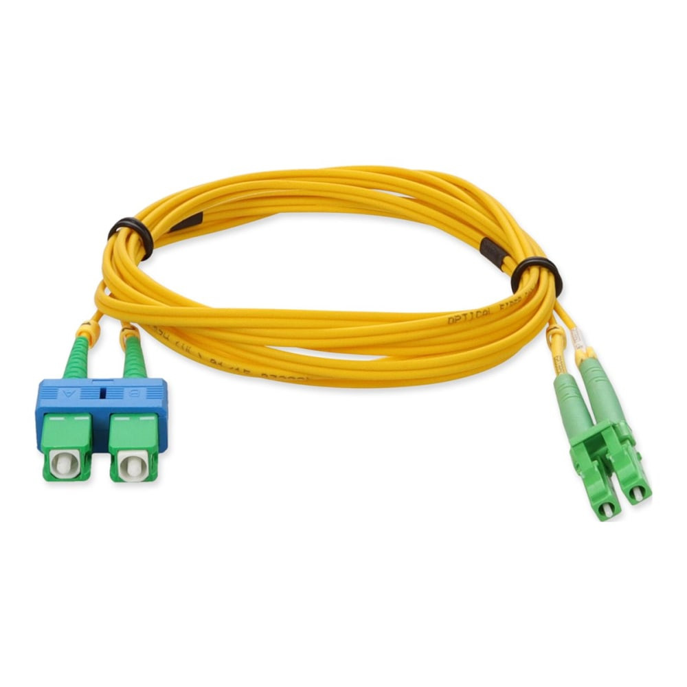 ADD-ON COMPUTER PERIPHERALS, INC. AddOn ADD-ALC-ASC-2M9SMF  - Patch cable - LC/APC single-mode (M) to SC/APC single-mode (M) - 2 m - fiber optic - duplex - 9 / 125 micron - OS2 - riser - yellow