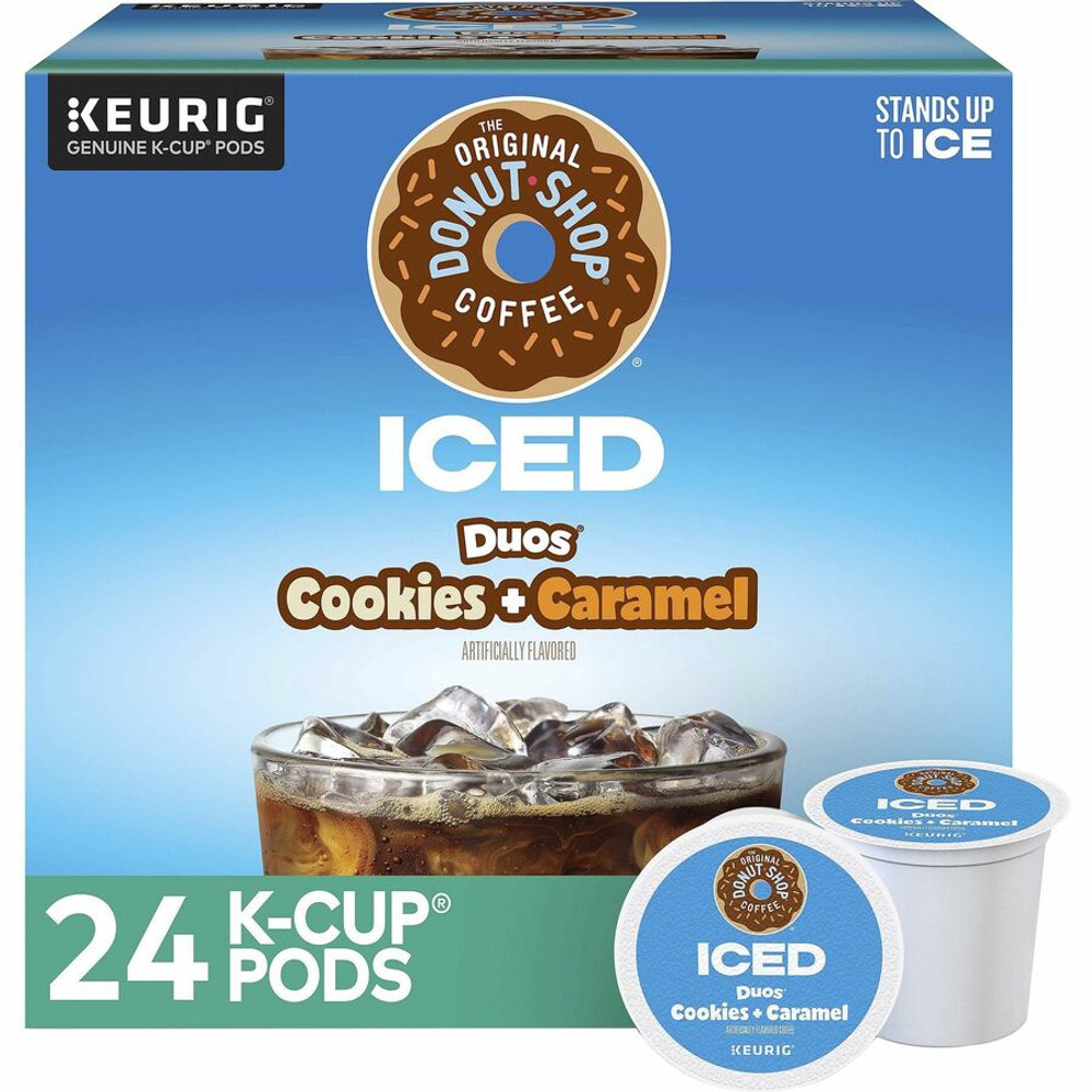 Keurig Dr Pepper Inc. Dr Pepper Snapple 9881 The Original Donut Shop&reg; K-Cup Iced Duos Cookies and Caramel Coffee