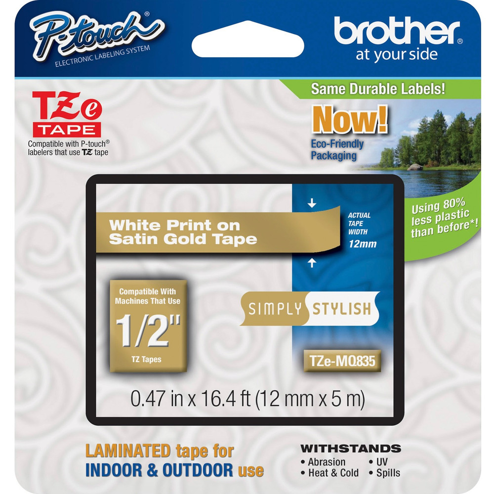 Brother Industries, Ltd Brother TZEMQ835 Brother P-Touch TZe Laminated Tape