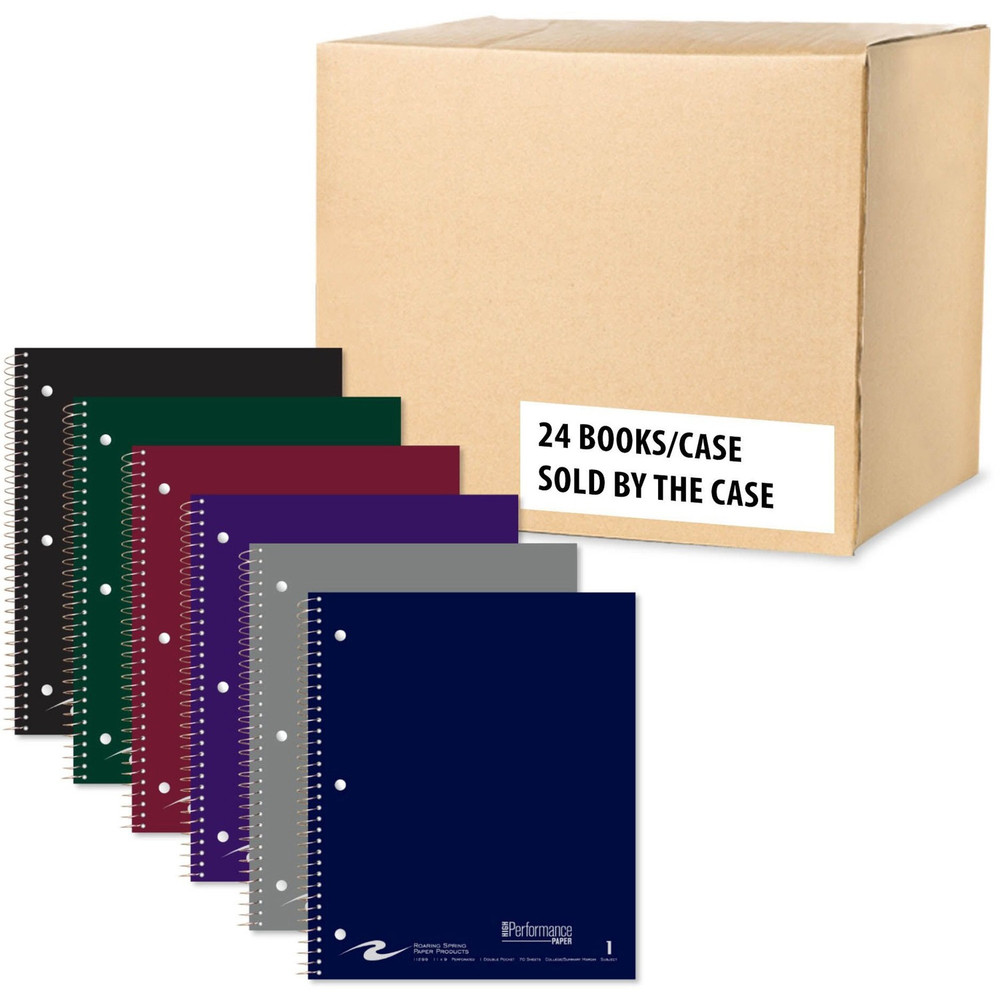 Roaring Spring Paper Products Roaring Spring 11299cs Roaring Spring WB Notebook 11" x 9" Law Ruled